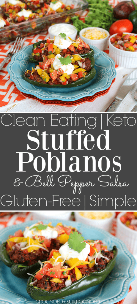 Clean Eating Stuffed Poblanos  Grounded & Surrounded